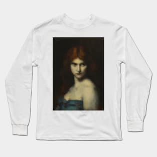 Study of a Head of a Woman by Jean-Jacques Henner Long Sleeve T-Shirt